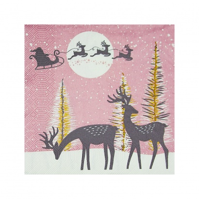 Vánoční ubrousky 33 x 33 cm Santa Claus 20 ks Vánoční ubrousky 33 x 33 cm Santa Claus 20 ks