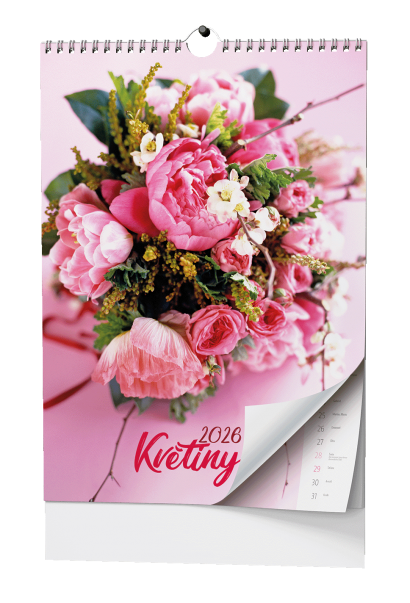 Nástěnný kalendář A3 - Květiny