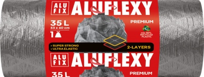 Zatahovací pytle na odpadky Aluflexy 35 litrů